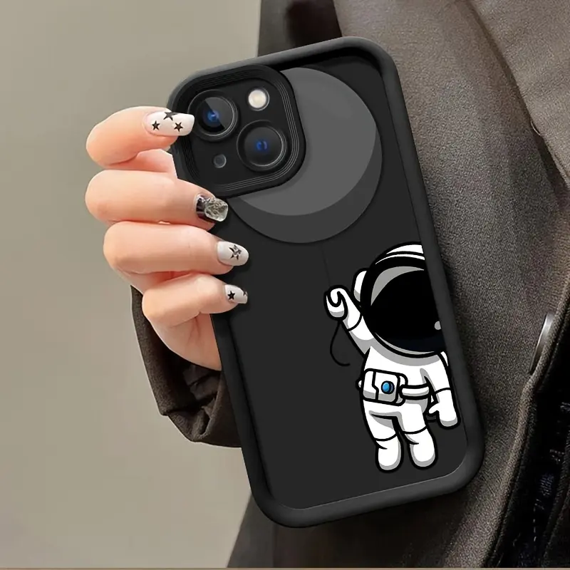 Creative Cartoon Astronaut Balloon Phone Case for Iphone 16/16 Plus/16 Pro/16 Pro Max, Iphone 15/15 Plus/15 Pro/15 Pro Max, Iphone 14/14 Plus/14 Pro/14 Pro Max, Iphone 13/13 Pro/13 Pro Max, Iphone 12/12 Pro Max, Iphone 11/11 Pro, Iphone 7/8 Plus, Iphone X
