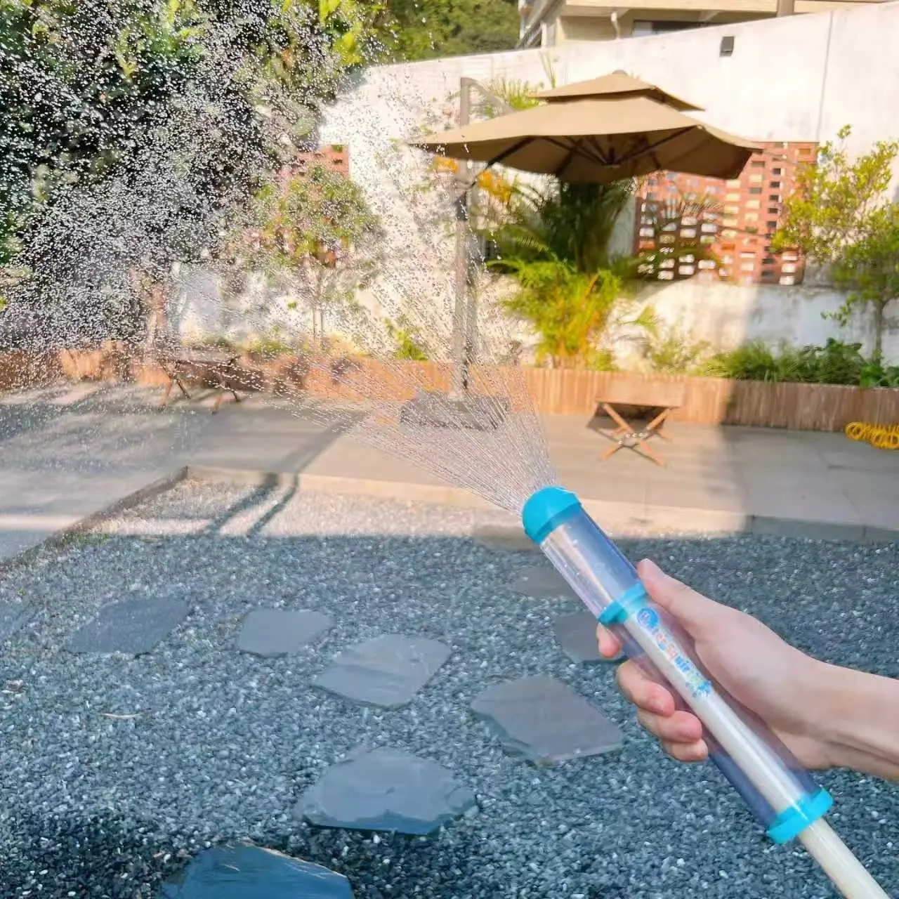 Creative Firework-Style Water Gun, Pull-Style Handheld Outdoor Water Toy for Kids, Fun Photo Prop for Summer Beach Water Fights