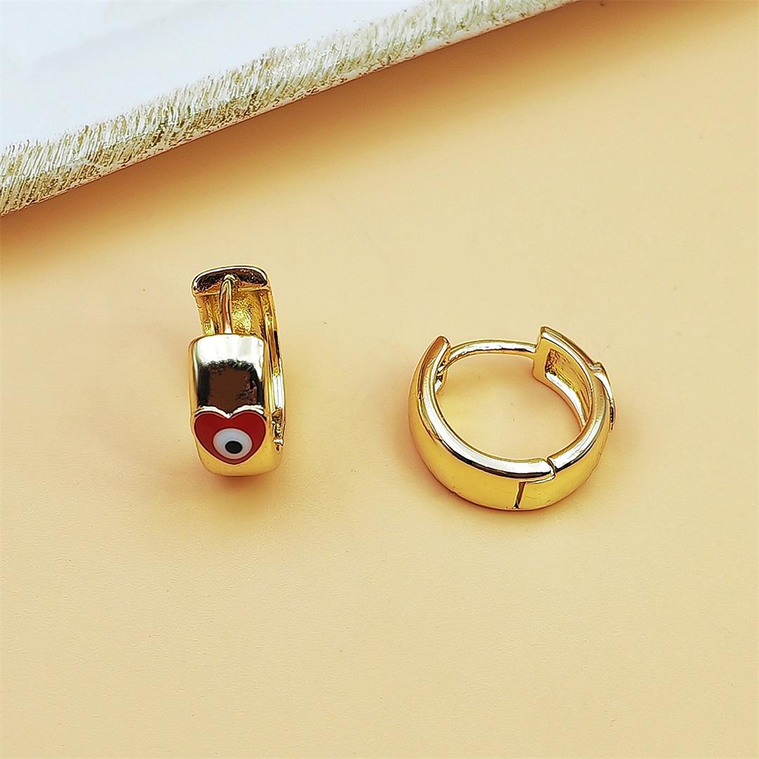 Boho Evil Eye Dangle Earrings for Women, Shiny CZ Crystal Micro Pave Design, Trendy Minimalist Cool Aesthetic Jewelry, Lightweight & Versatile for Daily Wear, Beach & Vacation Outfits