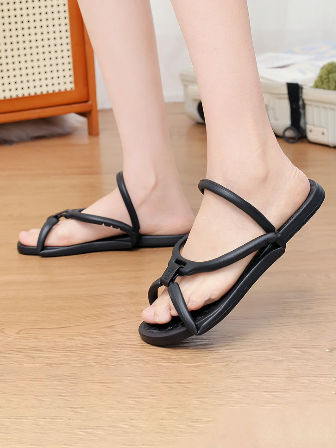 Women's Travel Sandals, Anti-Odor Eva, Non-Slip Quick-Dry Foldable, Lightweight Casual Beach Pool Bath Resort Daily Shoes