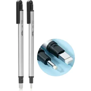 -  Style Eraser Set, 2 Pack, Square & Round Tip, Precision cil Erasers, Retractable  Eraser s for Drawing, Sketching, Detail Correction, Office & School Supplies