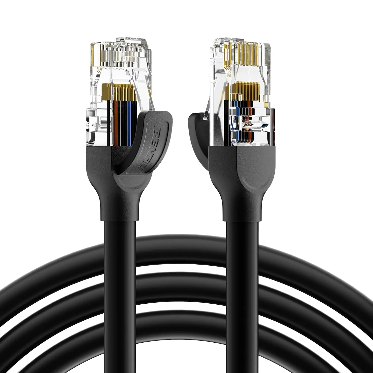 6 Ethernet  6.6ft, 250MHz 10Gbps Network , RJ45 LAN  for 10/100/1000/10000 Mbps Network, Compatible with Router, Modem, Gaming Console, Streaming Devices, Laptop, PC