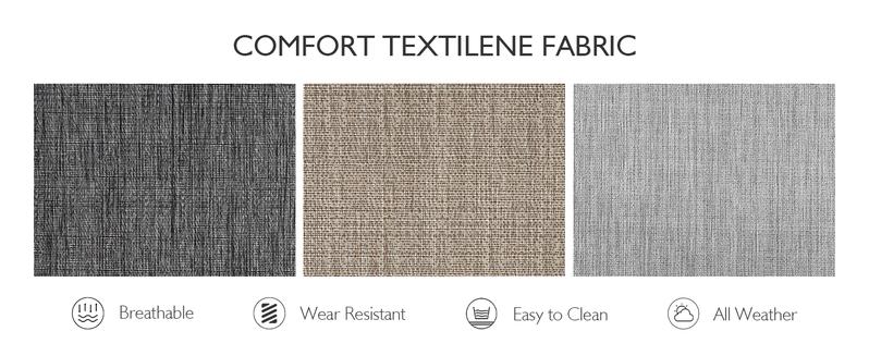 UDPATIO Patio Dining Chairs Set of 4 Outdoor Dining Chairs with High Back Patio Furniture Chairs with Armrest Metal Frame for Lawn Garden Backyard