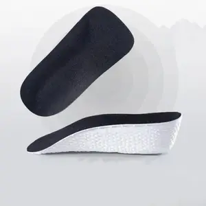 2026 New 2 Pair Height Increase Insoles, Wool Felt Gel Heel Cushions, Shock-Absorbing Shoe Lifts for Heel Pain & Leg Length Adjustment