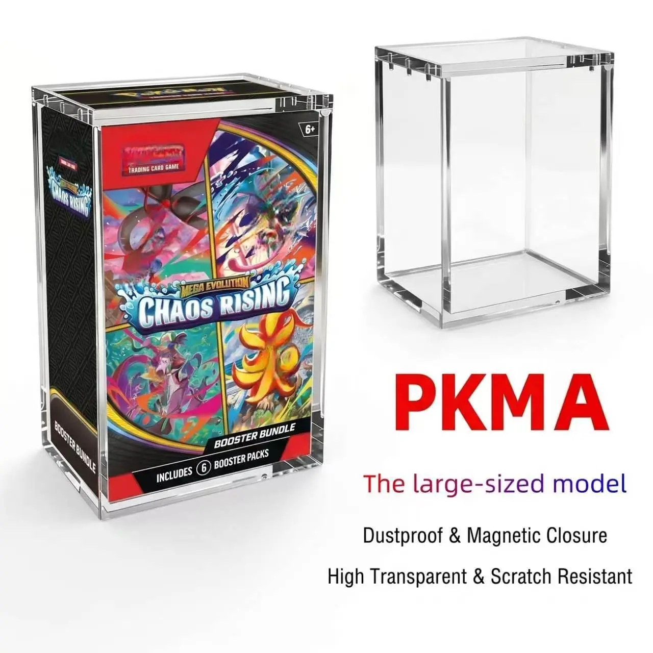 TCG Card Protector Case, Card Storage, 2 Sizes Available, Fit 151 Booster Bundle / ME03 & MEAH Booster Bundle