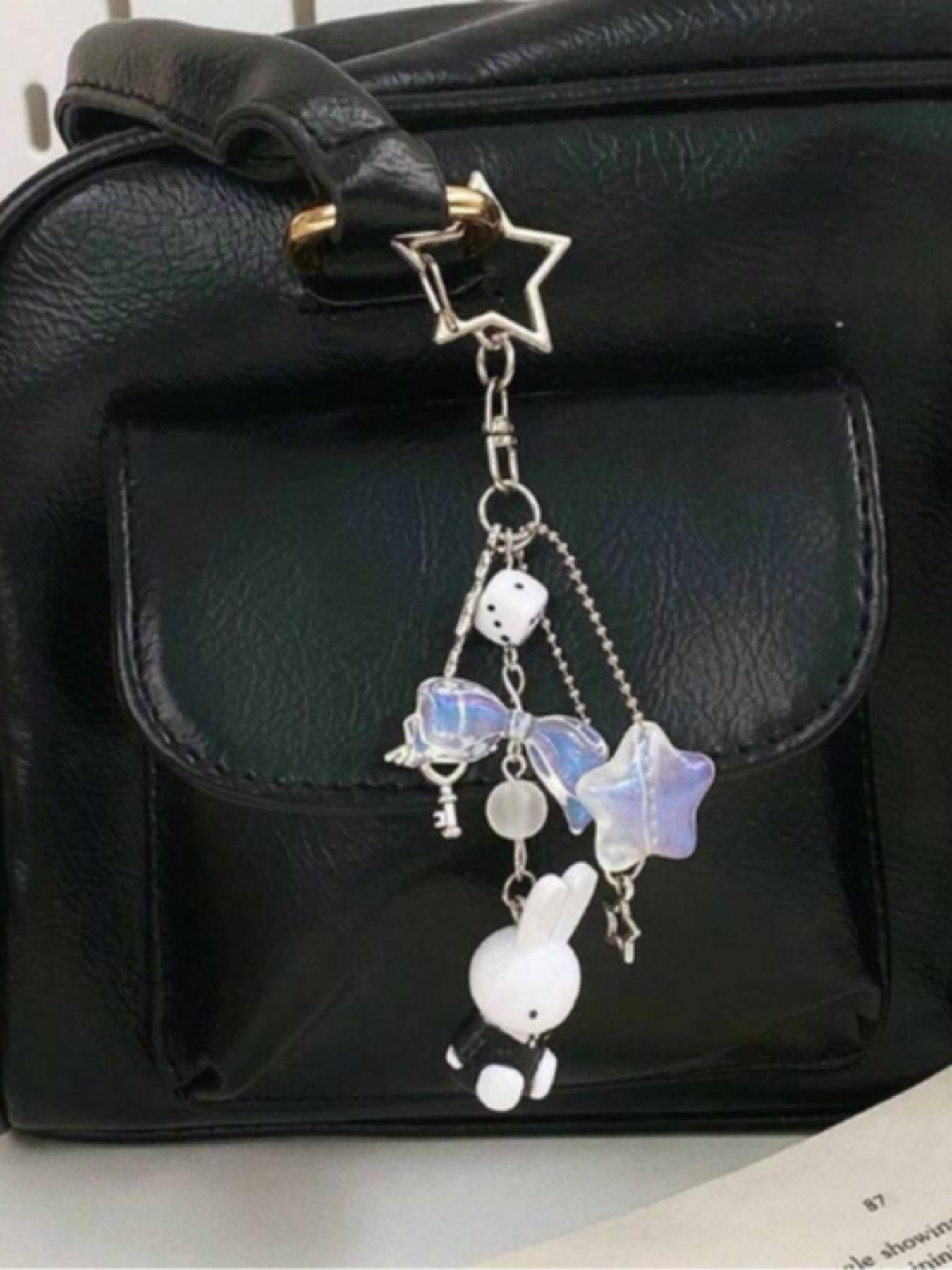 Cute Rabbit Design Keychain, Fashionable Keychain for Women & Men, Trendy All-match Keychain for Birthday Gift