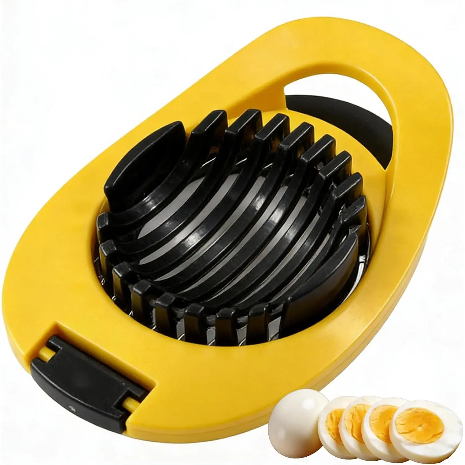 Egg Slicer for Hard Boiled Eggs, Stainless Steel Wire Egg Cutter, Egg Salad Maker,Kitchen Gadget for Eggs, Avocado, Strawberry, kiwi fruit