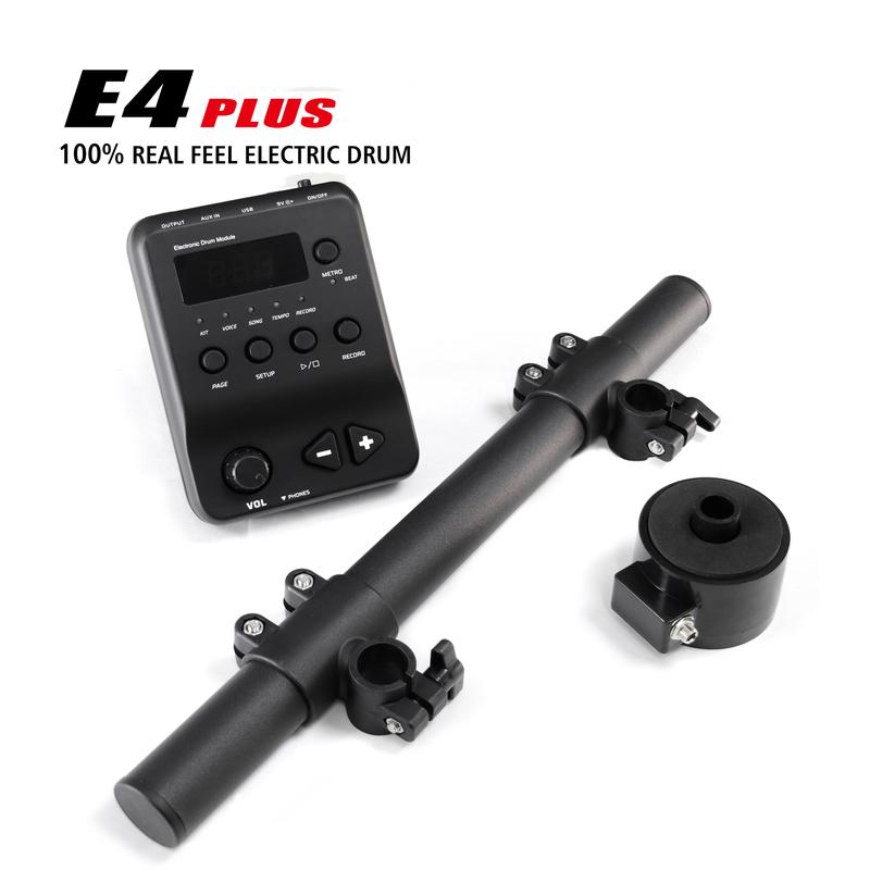 Beatello-E4 Plus Electric Drum Set, Full-Size Electronic Drum Kit for Adults, 5 Drums&3 Cymbals, USB MIDI Recording, Wooden Shells, Mesh Drum Heads, Acoustic Drum Simulation, Rim Shot & Choke Function Beatello-E4 Plus Electric Drum Set, Full-Size Electronic Drum Kit for Adults, 5 Drums&3 Cymbals, USB MIDI Recording, Wooden Shells, Mesh Drum Heads, Acoustic Drum Simulation, Rim Shot & Choke Function