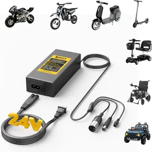Hoverboard Charger, Electric Scooter Charger, Wheelchair Charger | Universal 3-in-1 Fast Charging Solution | for 29.4V ONLY - NOT for 42V