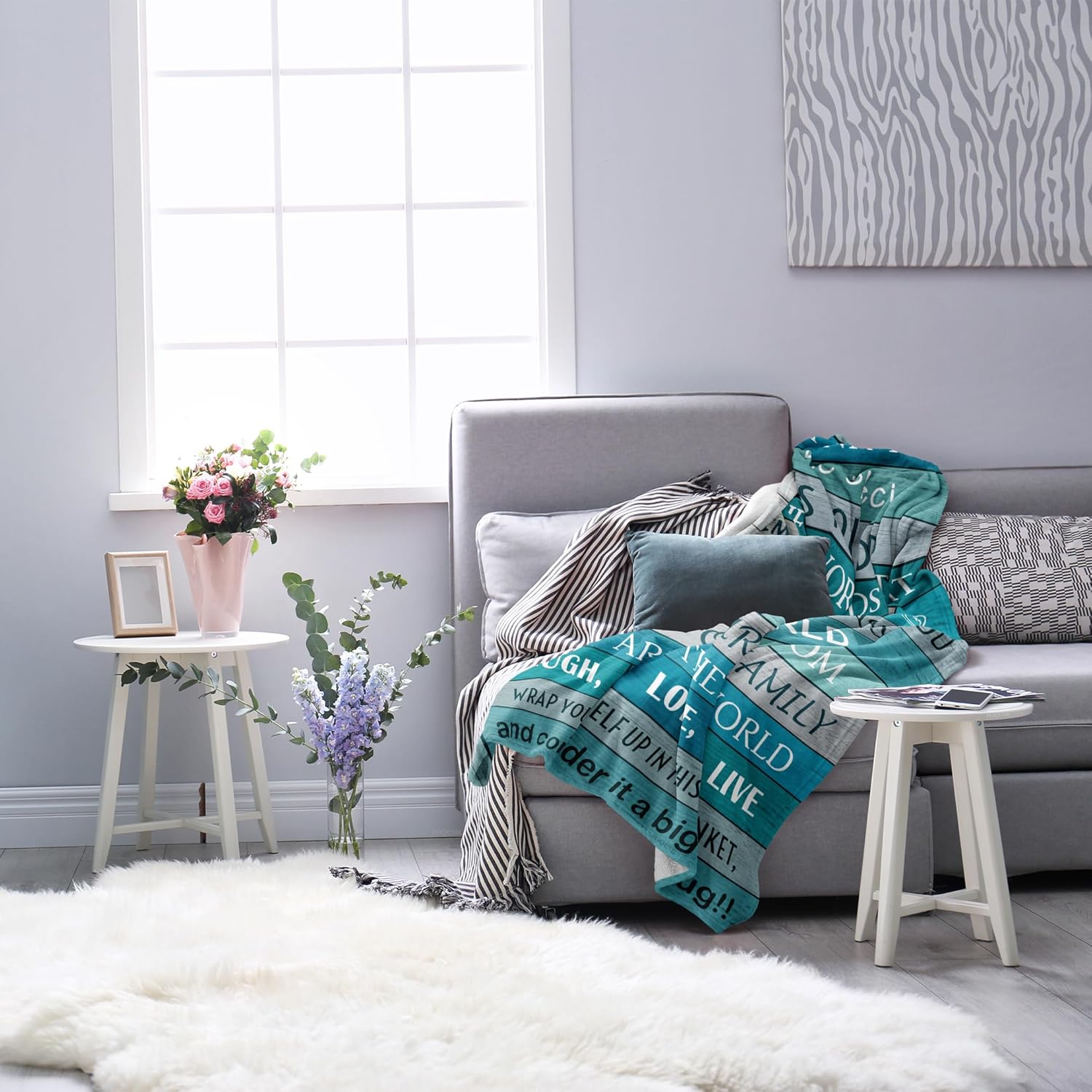 Gifts for Mom, Birthday Gifts for Moms, Mom Birthday Gift for Valentines Christmas Mothers Day, Mommy Blanket 60"x50"