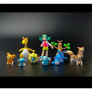 New In Stock Anime 1/20 Proportion World City 2-Channel Vendor Vol2 Pok é Mon Blind Box Desktop Ornament Kawai Kid Birthday Gift