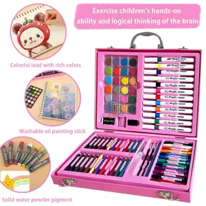 88 Piece Multi-Functional Art Kit, Watercolor Pencils, Oil Sticks, Colored Pencils, Solid Colors, Kids Art Supplies, Christmas Gift