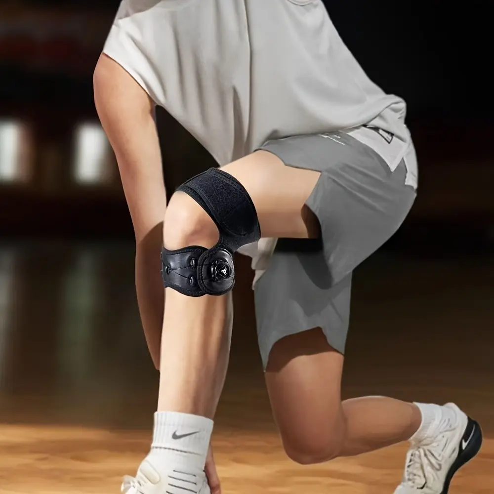Adjustable Knob Knee Brace for Men and Women, Supportive and Stable, Ideal for Running, Hiking, Soccer, Basketball, Squats, Essential Sports Gear