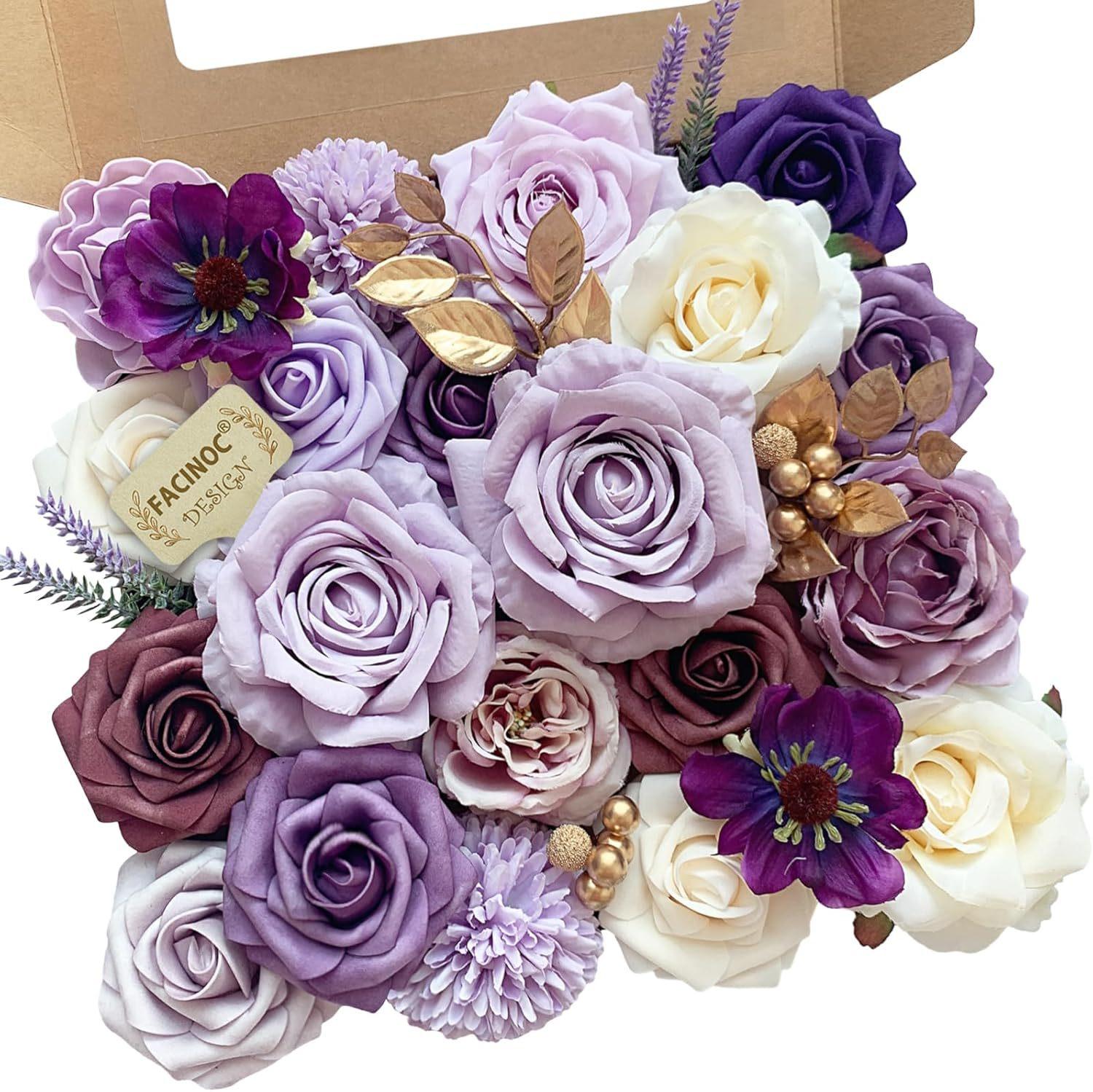 Aesthetic DIY Faux Rose Box Set| Real-Touch Artificial Flowers with Stems for Wedding Bouquets & Centerpieces| Romantic Forever Valentine's & Birthday Gift| Spring Home Decor Aesthetic DIY Faux Rose Box Set| Real-Touch Artificial Flowers with Stems for Wedding Bouquets & Centerpieces| Romantic Forever Valentine's & Birthday Gift| Spring Home Decor