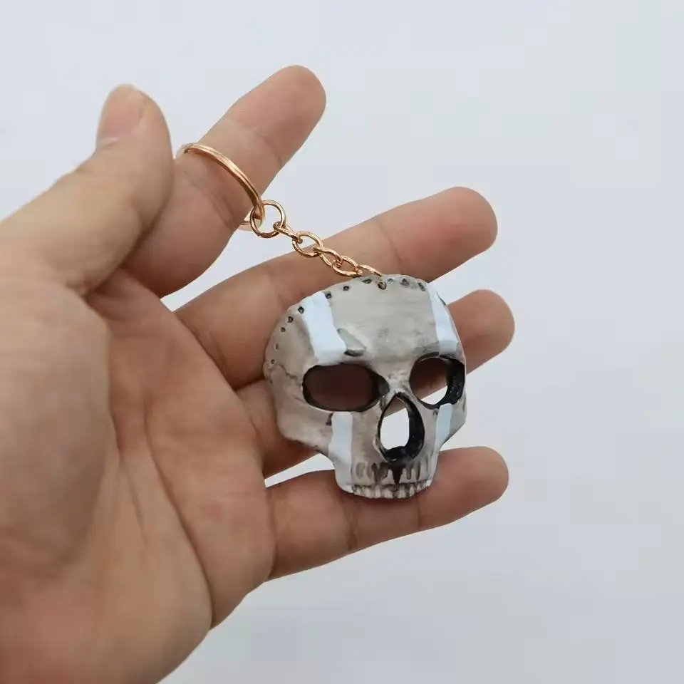 Anime Call of Duty: Ghosts Simon Riley Mask Keychain Backpack Pendant Car Keyring Prop Cosplay Birthday Gift
