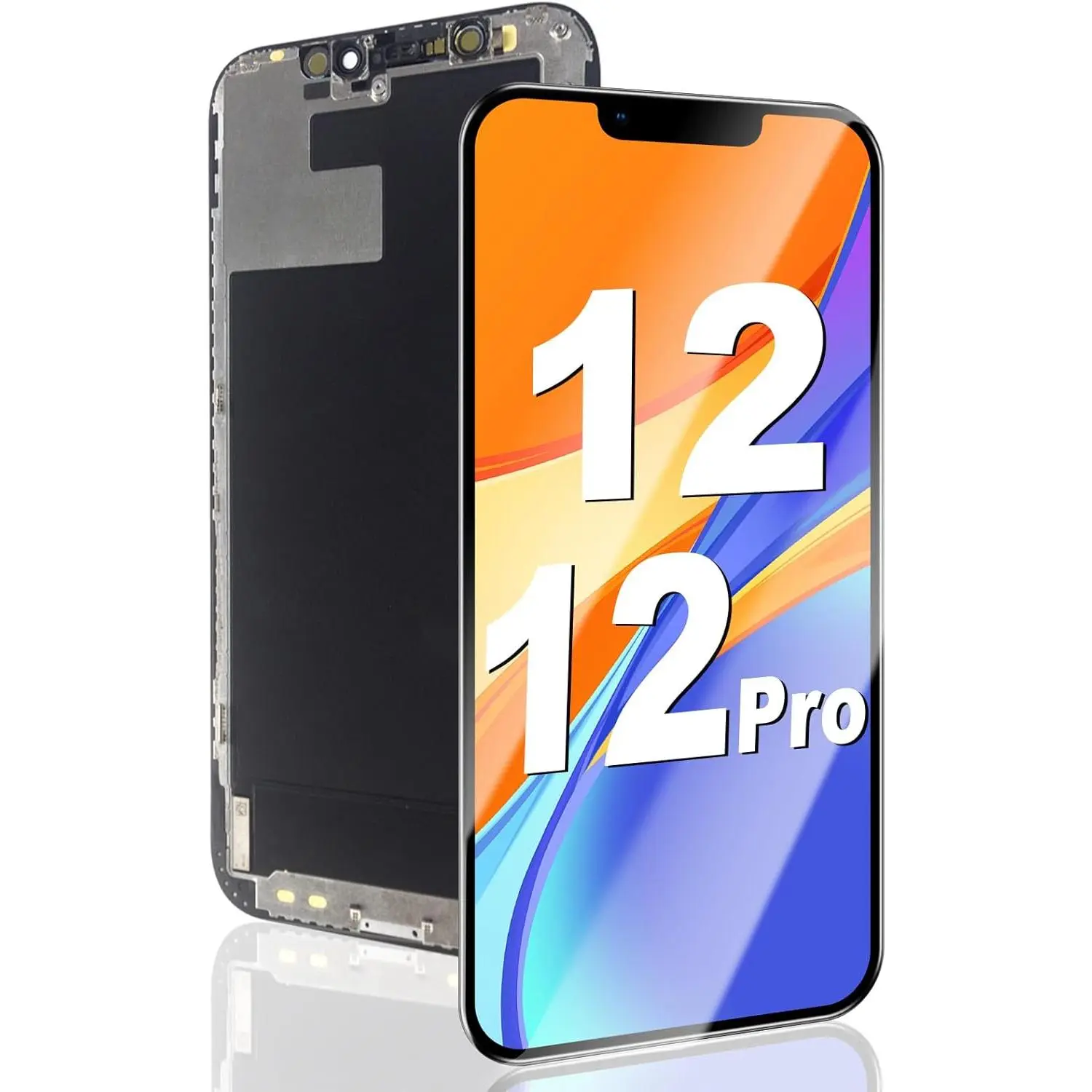 Screen Replacement for iPhone 12/12 Pro 6.1 inch Wholesale 3D Touch LCD Display Digitizer Frame Assembly with Waterproof Adhesive NO Tools