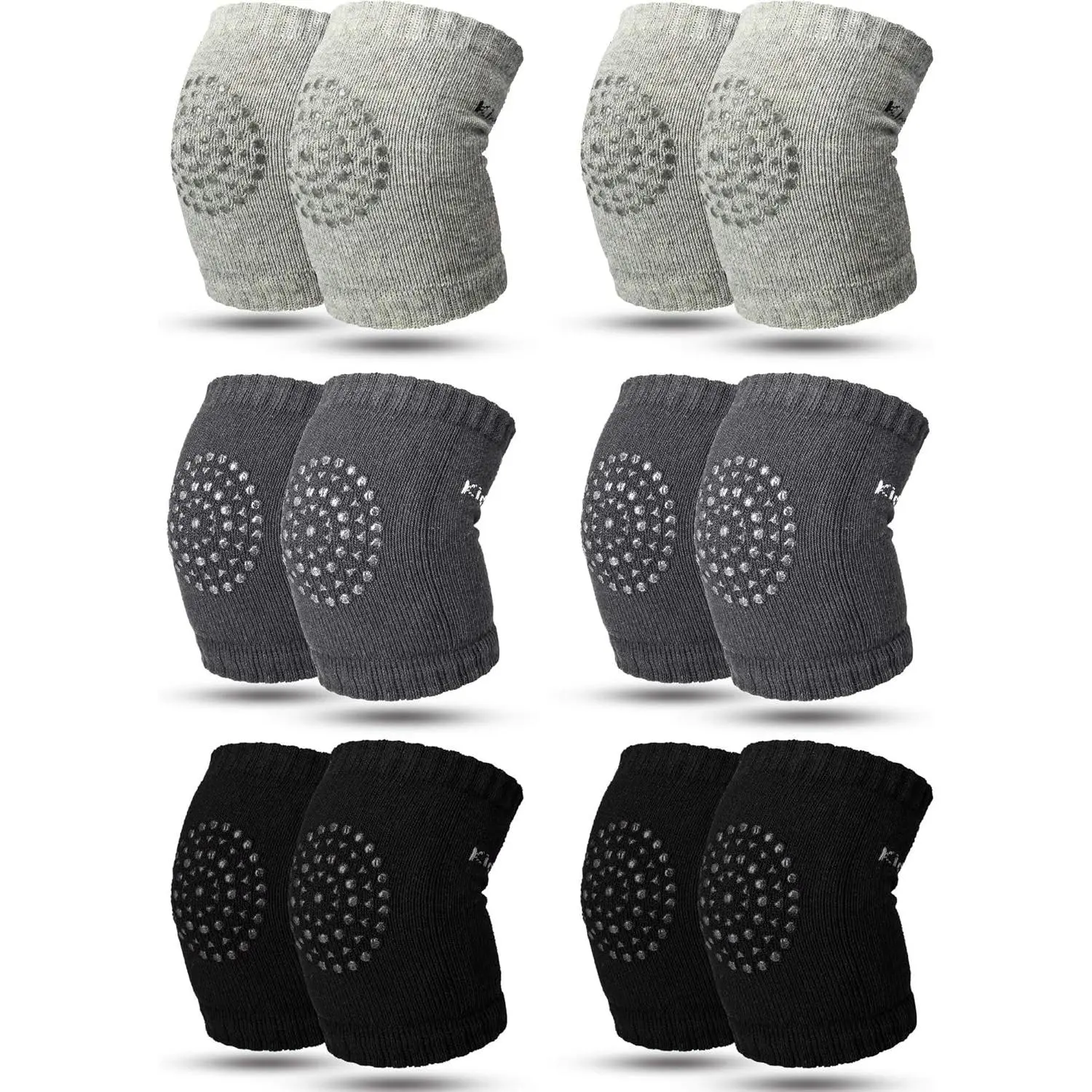 6-Pair Anti-Slip Baby Knee Pads Pairs Set, Pull-On Toddlers Wear Crawling Leg Protectors, Baby Must-Have Products, Anti-Slip Pads