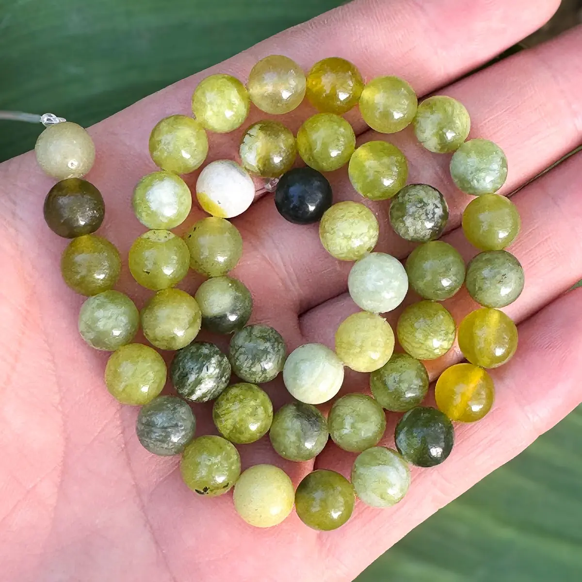 68/45/58/84pcs Natural Stone Serpentine Loose Spacer Beads, DIY Jewelry Making Supplies for Bracelets Earrings, Half Finished Beads, Beads for Crafts, Decoration Beads
