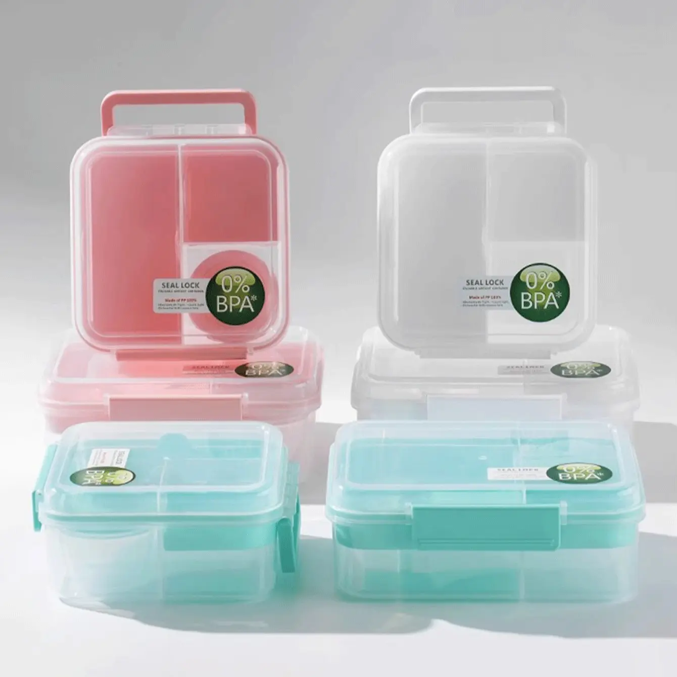 1250ML Square Lunch Box, Sealed Freshness Leak-Proof, Portable Bento Box for Students and Office Workers, Convenient Meal Container