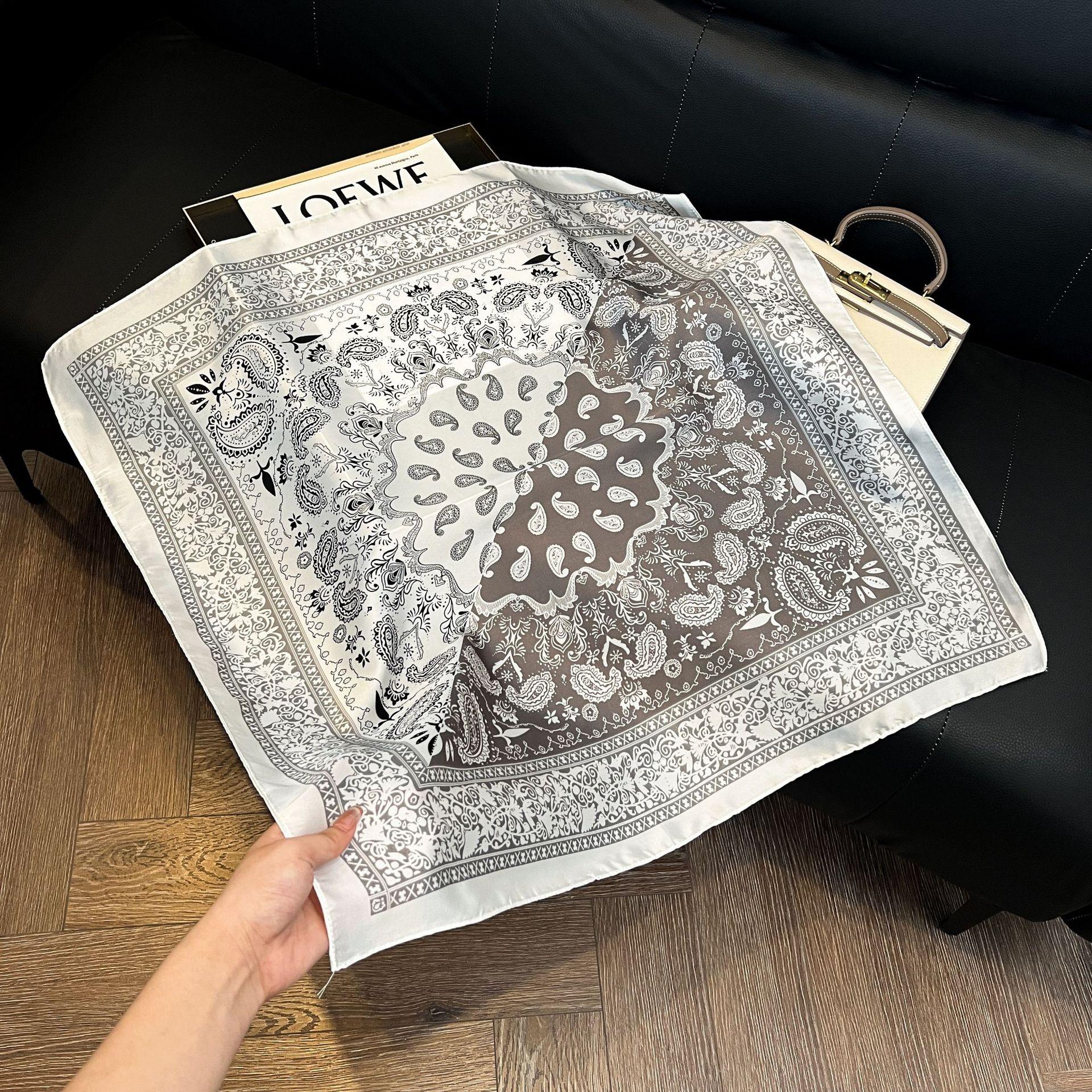 1pcs 70x70 Summer Breathable Scarf, Lightweight Headband Sun Protection, Butterfly Knot Waist Belt, Fashion Versatile Accessory