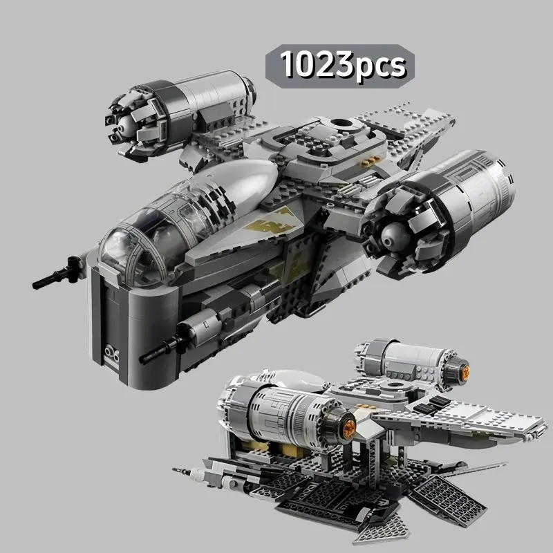 1023 Exclusive Building Blocks Set, Razor Ship Model 75292, Unisex Construction Toy, Perfect Holiday Gift, Collectible Puzzle Kit, Assembly Blocks Set, Building Sets