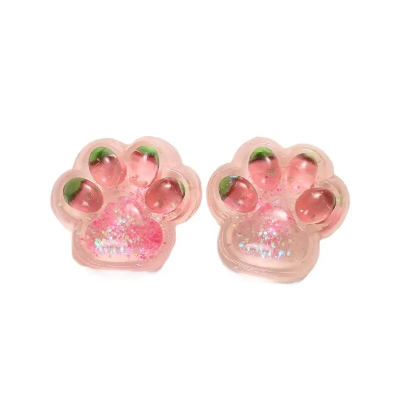 Uncompressed toy cat paw squeezing toy - soft mud texture girls' small toy - stress relief and venting gadget - super soft squeezing to relieve pressure