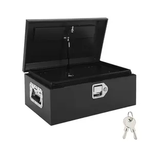 Truck Bed Tool Box,Heavy Duty Diamond Plate Tool Box with Side Handles, Lock and Keys,Storage Organizer Chest Box for Pickup, Truck Bed, RV, Trailer