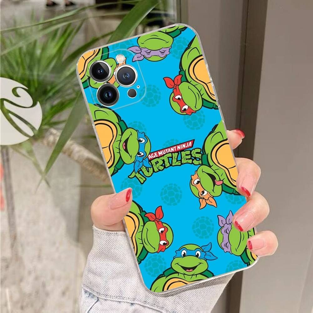 Cartoon Anime N-Ninja Cool T-Turtles Phone Case for IPhone 17 16 15 14 11 12 13 Pro Max Cover Plus Funda Shell Christmas Gift