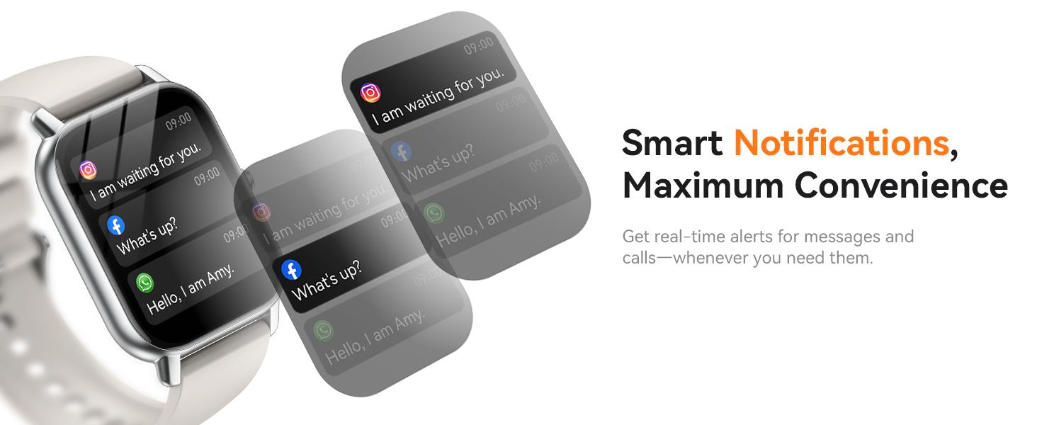 Watches for Men Women(Answer/Make Call), Fitness Tracker Watch with Activity Counter/Sleep Monitor/ 110+ Sports Modes,Watch for Android iPhone iOS Compatible (Starlight, 1.83)