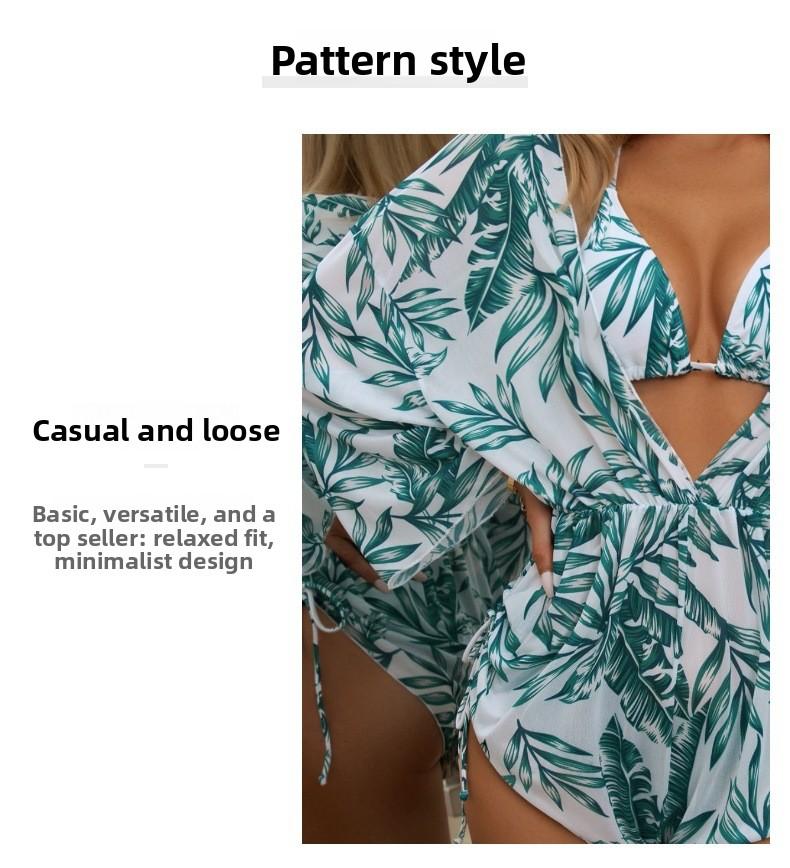 Women's Sexy Loose Mesh Three-Piece Bikini Split Swimsuit shoulder Women's Sexy Loose Mesh Three-Piece Bikini Split Swimsuit shoulder