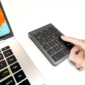 Number Pad,  Numeric Keypad with 22  - Portable Numpad for Laptop/Desktop/MacBook/Surface /Windows/Android/iOS - Quiet  33ft Range &  Design