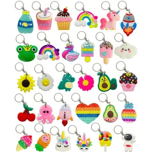 30pcs Different Keychains Bulk Cute Keychain Charms for Bag Key Backpack Decoration Party Favor Valentines Gifts