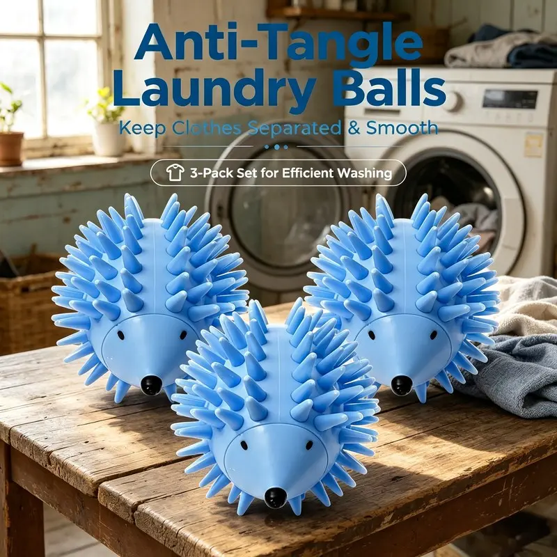 3 Silent Laundry Assist Balls, Daily Use, Enhance Small Washer Efficiency, Ideal for Apartment Dwellers, Compact Design