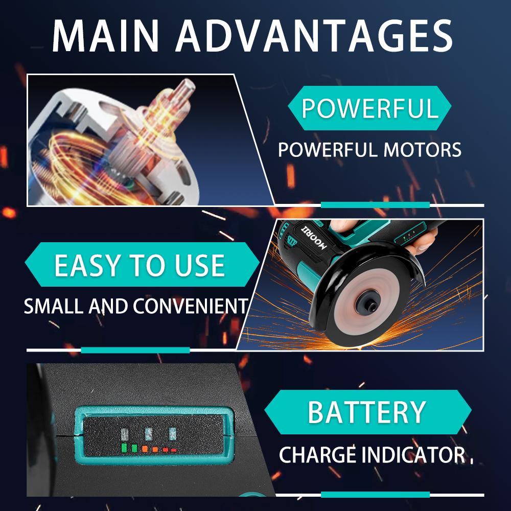 12V Mini Angle Grinder, 1 Set Multi-purpose Rechargeable Grinding Tool, Polishing Grinding Machine for Cutting, Diamond Cordless Power Tools, Tools and Gadgets