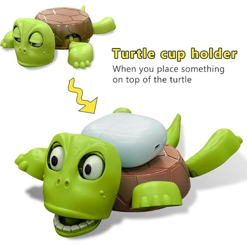 Turtle Coaster with Fun Expressions, Adjustable Legs and Face, Ideal Gag Gift for Turtle Lovers, Quirky Home Decor and Stress Relief Toy, Quirky Turtle Coasters