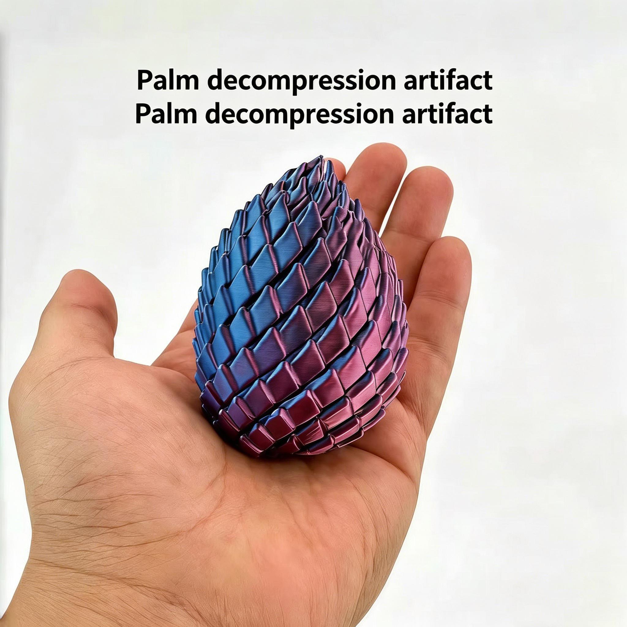 3D Printed Dragon Egg Stress Relief Toy, Transformable Twist Egg, Creative Stress-Relief Gadget, Children's Toy