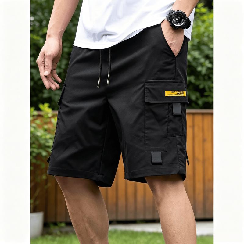 Summer Outdoor Men's Practical Work Pants, Spacious and Multi Storage Bags, Comfortable and Regular Fit, Machine Washable Suitable for Hiking, Camping, Daily Labor Travel, Sightseeing and Leisure City Walking
