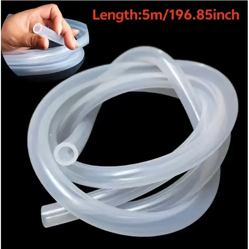 2pcs silicone hose size length 5 meters multi-functional advanced hose, suitable for outdoor water connection at home, aquarium garden water connection fittings.