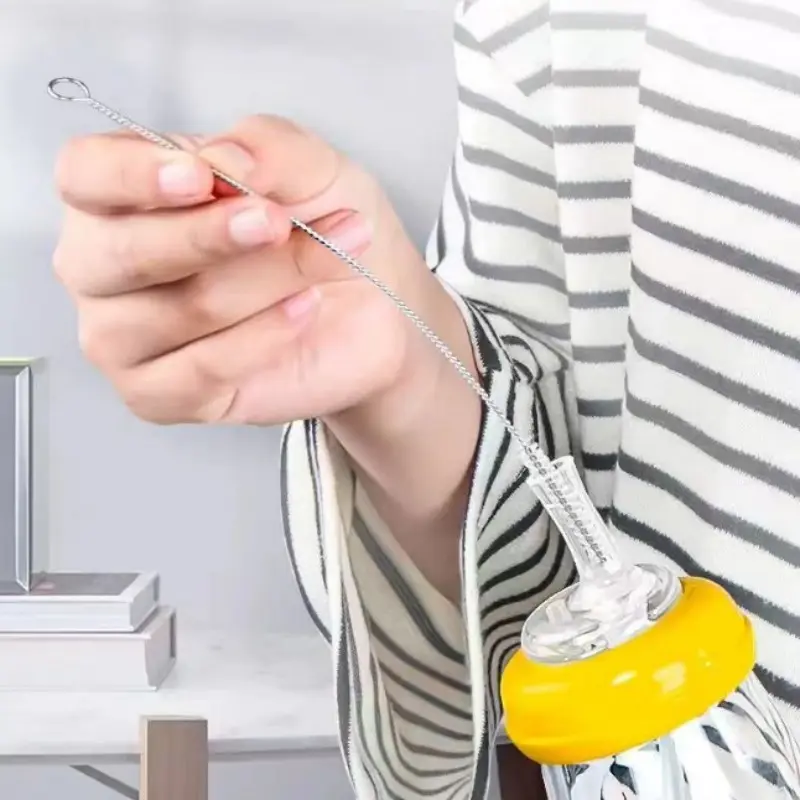 Stainless Steel Straw Brush, Multi-Purpose Cleaning Tool for Cups, Bottles, Pipes & Keyboards, Durable & Easy-To-Use Design