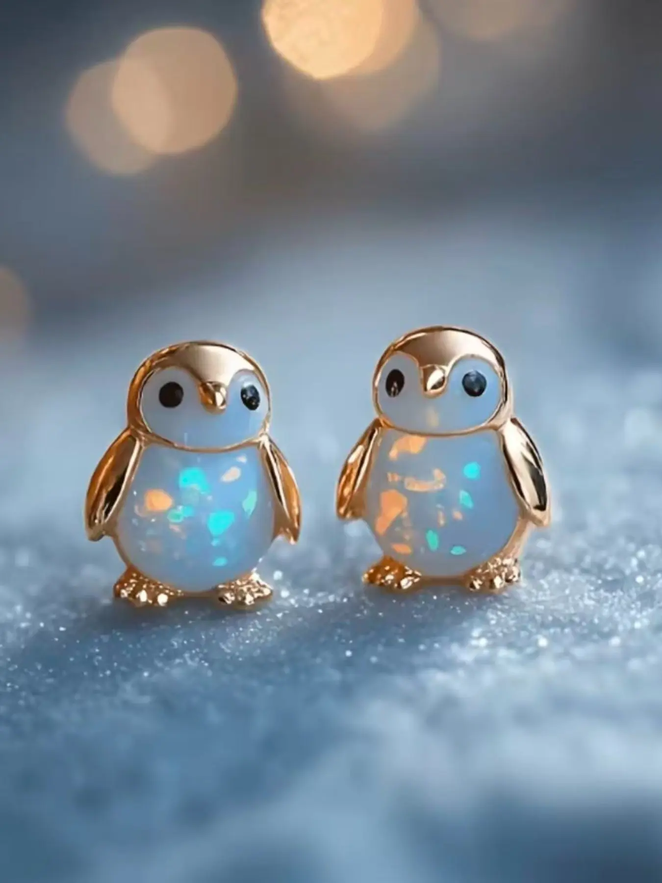 Adorable Penguin Earrings, Cute Animal Design, Alloy Plating, Perfect for Daily Wear, Gift Idea, All Seasons, Earrings Jewelry