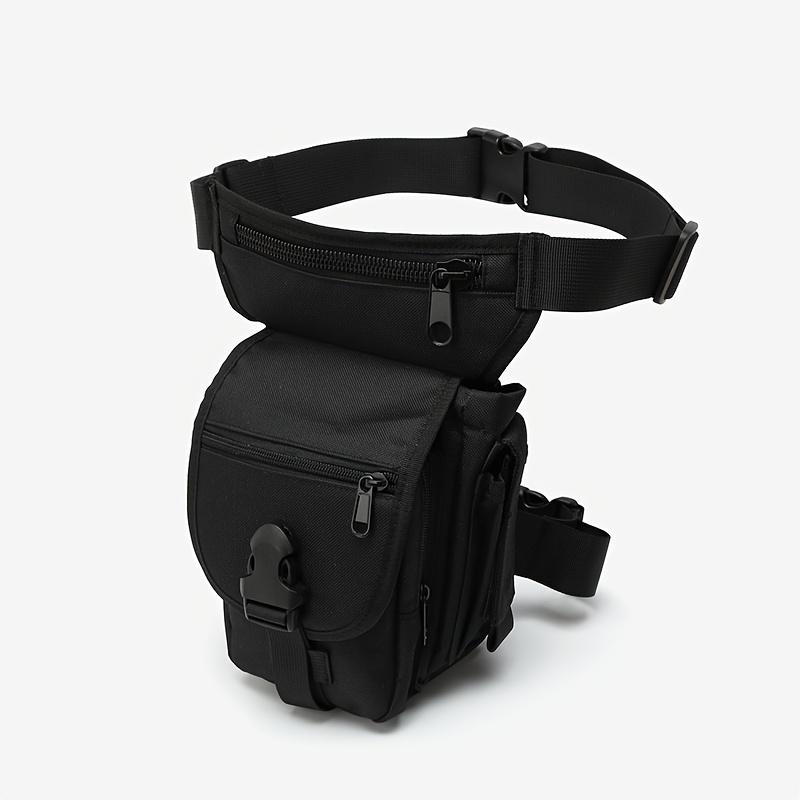 Motorcycle Leg Bag - Thigh Bag for Women with Adjustable Strap and Buckle Closure - Foldable and Unlined Nylon Storage Waist Pack