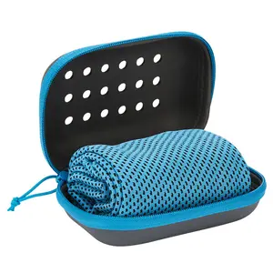 Reusable Cold Sensation Sports Towel EVA Box Packed Breathable Sweat Absorbent Ice Towel for Running Hiking Yoga Outdoor Activities