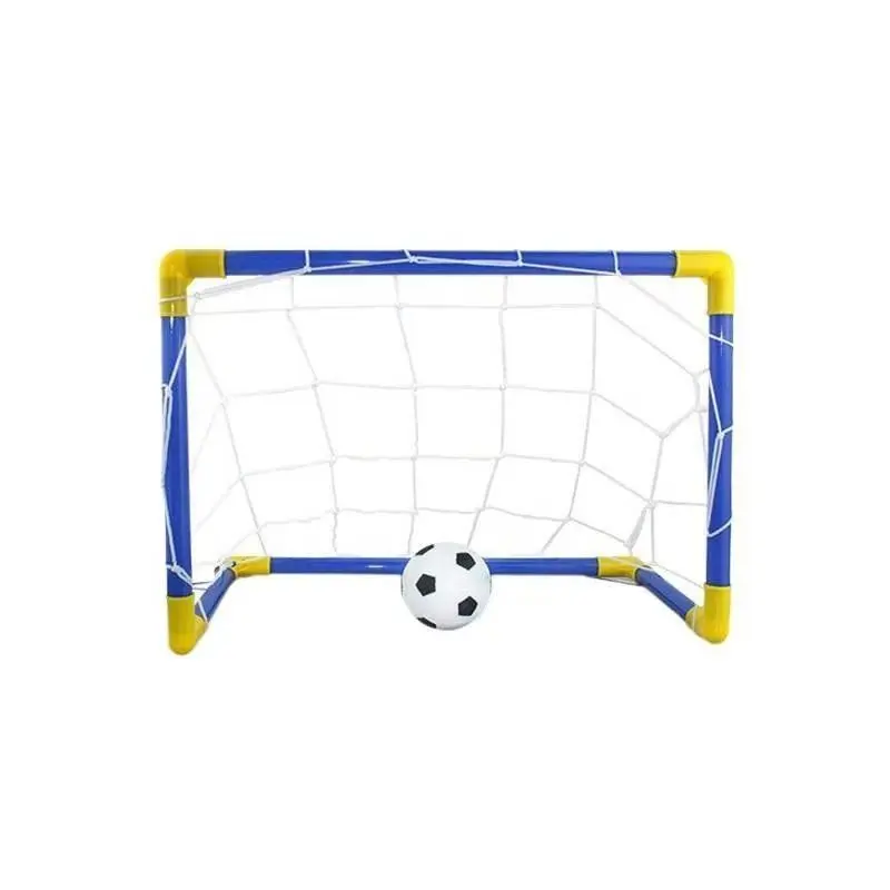 1 Set Sports Mini Soccer Goal Set Portable Easy Setup Backyard Indoor Mini Football Net Football Goal Door Training Game Toy