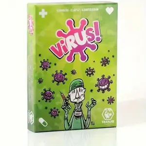 Virus 1 2 3 Board Game, Infectious Fun Theme Card Game, Adult Multiplayer Party Game, Family Entertainment Night, 1pc