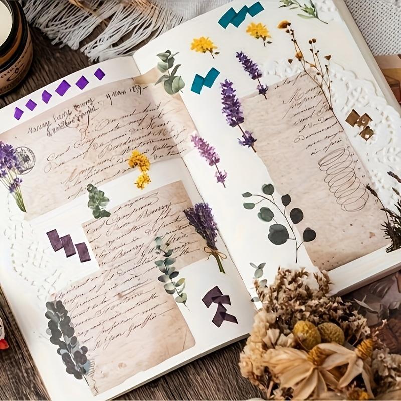 48 Vintage Natural Floral Scrapbook Stickers, Waterproof Transparent Flower Stickers, Self-Adhesive Plant Decals for Scrapbooks, Journals & Crafts, Scrapbooking 48 Vintage Natural Floral Scrapbook Stickers, Waterproof Transparent Flower Stickers, Self-Adhesive Plant Decals for Scrapbooks, Journals & Crafts, Scrapbooking