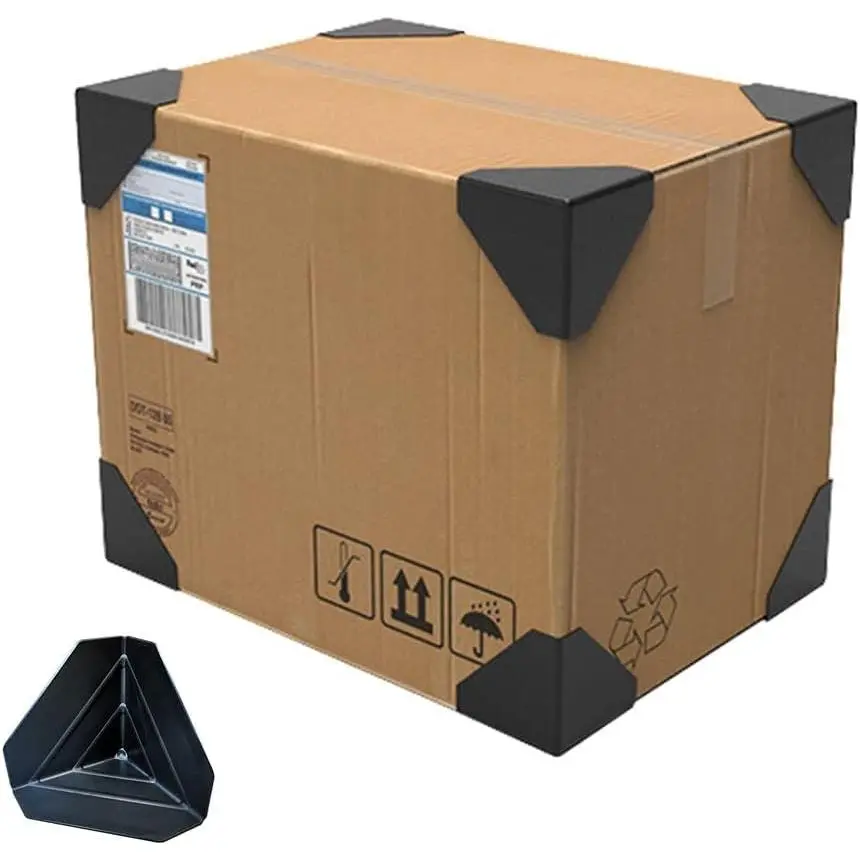 80 Pack Plastic Corner Protectors for Shipping Boxes, Carton Edge Guards for Packaging and Express Box Protection(Gift)