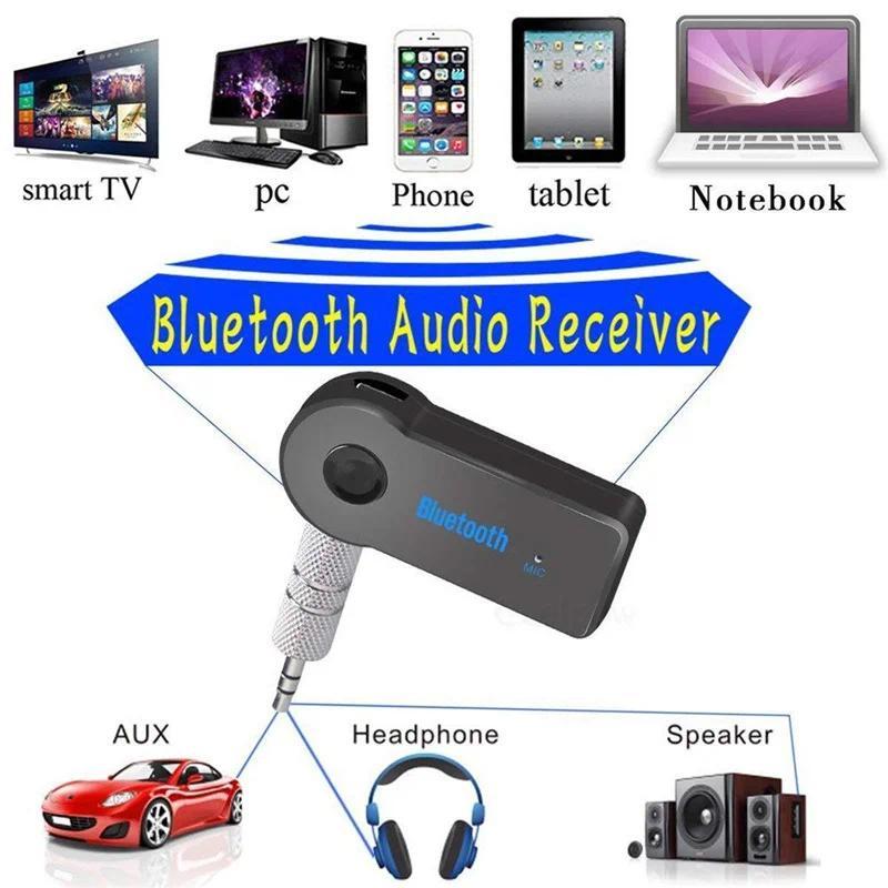 2 in 1 wireless Bluetooth 5.0 receiver 3.5mm jack for car music audio aux A2DP headphone transmitter adapter reciever handsfree Convenient for Outdoor Travel.