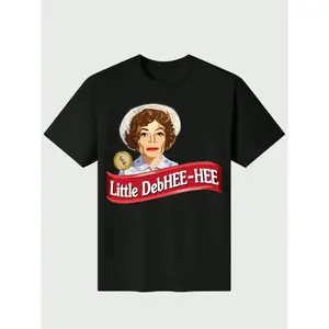 Litte Debhee Hee Debbie Parody Meme T Shirt Casual Digital Print Pure  Heavy 100% Cotton T Shirt