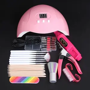 Nail Extension Tools Kit with LED Nail Lamp, 5-Piece Manicure Set for Professional Nail Art, Perfect for DIY Nail Design At Home Nail Kit