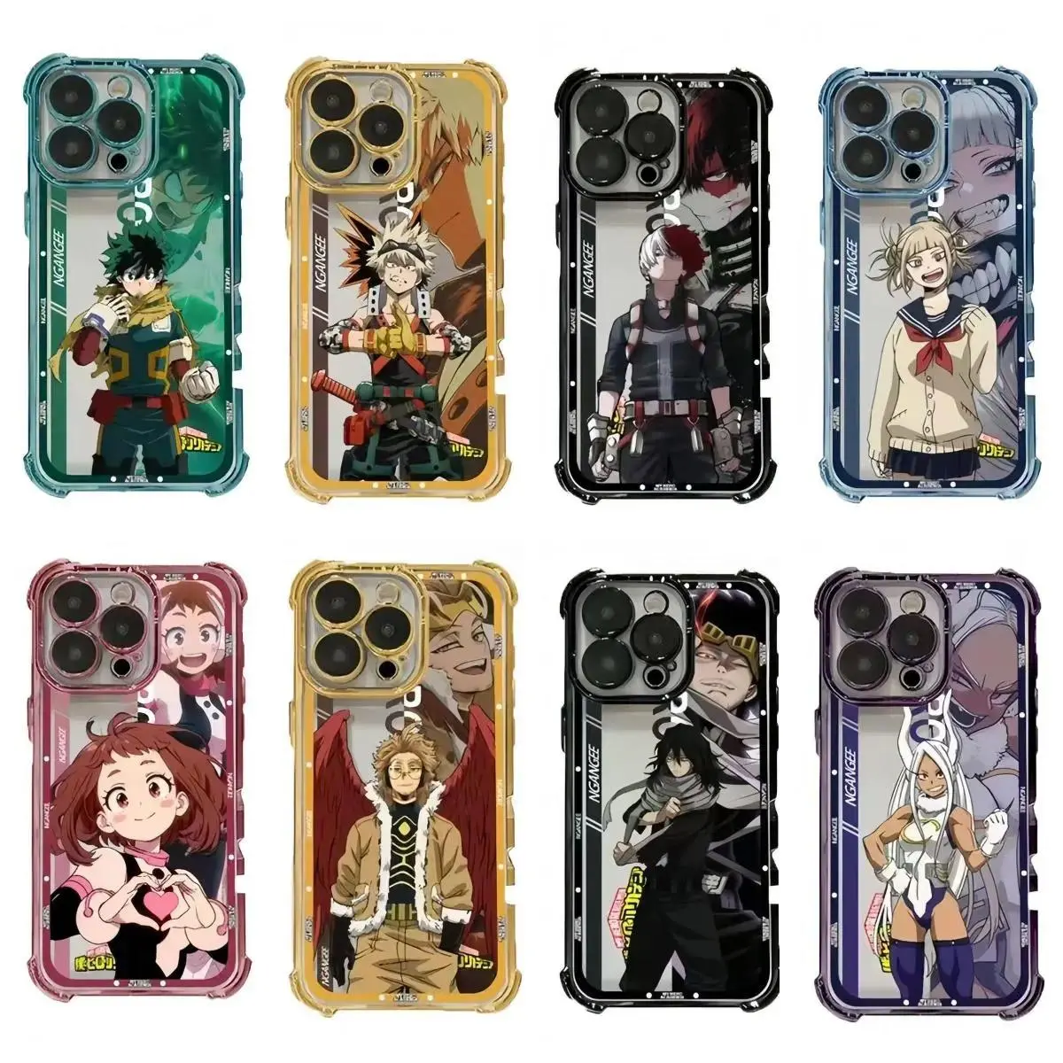 Vibrant My Hero-Academia Phone Case Trendy Anime Phone Case Compatible for iPhone 17,16,15,14,13,12,11,Pro,Max,Plus Phone Cover Perfect Gift for Anime Fans Her Him